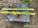 (2) John Deere hood name plates