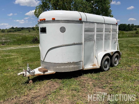 1992 Bonanza 6ft. x 12ft. Livestock trailer