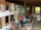 Contents of alley way in hay barn