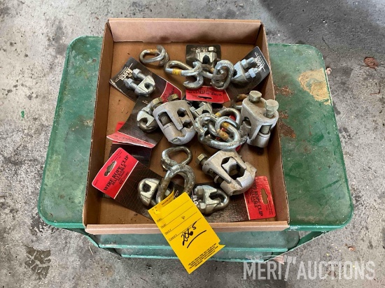 Flat of chain connectors & wire clamps