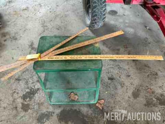 (3) Elmer Wood Co. Moulton, IA yard sticks