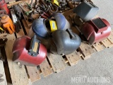 Welding helmets and face guards