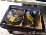 (2) flats of cut off blades and grinding wheels