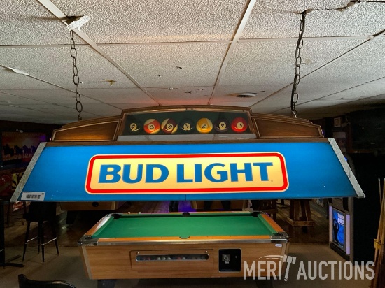 Bud Light Pool Table Advertising Light
