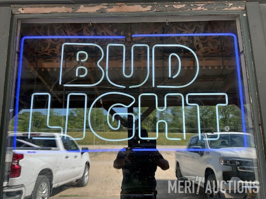 Bud Light Neon Advertising Sign