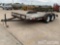 2001 Baxter 7ft. x 16ft. flatbed trailer