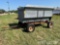 10ft. Galvanized flare box wagon on gear, hoist