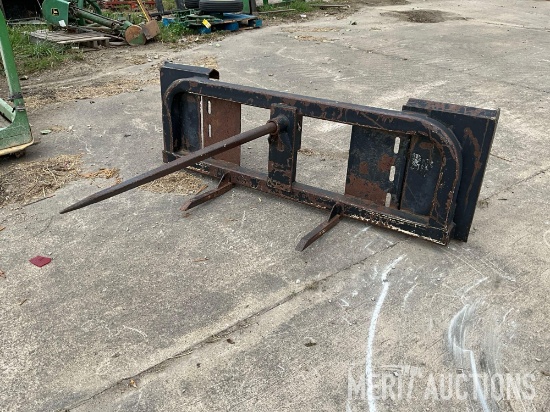 Loader bale spear