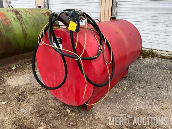300 gal. fuel tank with GPI 12 volt pump