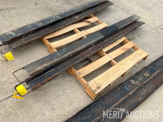 Set of 6ft. pallet fork extensions