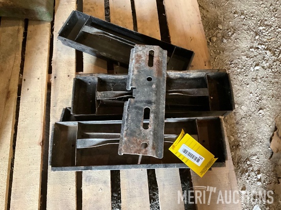 John Deere black tool box trays