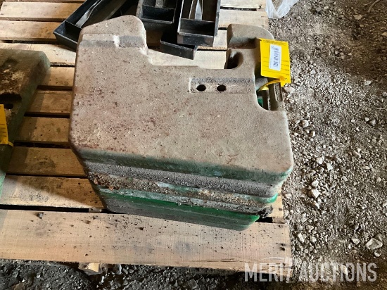 (7) John Deere front weights