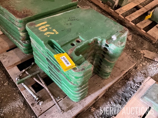 (10) John Deere front weights
