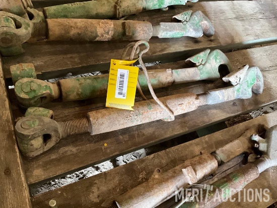(2) John Deere top links