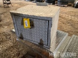 Diamond plate top toolbox