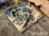 Pallet to include, front fenders, jacks, NH3 knives etc.