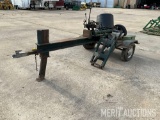 Shop built portable log splitter