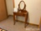 Antique Wood Makeup Vanity with Humidifier