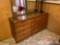 MCM (12) Drawer Wooden Dresser with Lamp