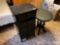 Small Black Wooden Dresser and Side Table