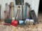 Assorted Long Handled Yard and Shop Tools
