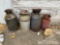 (4) Vintage Milk Cans