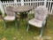 Set of Patio Chairs and Table