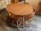 Dining Room Table with 1 Leaf and 4 Chairs