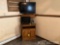 TV Cabinet and (2) TVs