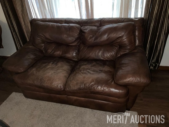 Leather Loveseat