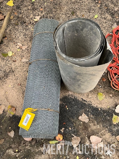 Assortment of New Screen Wire and Aluminum Roll