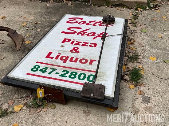 Light Up Sign with Additional Light Bar