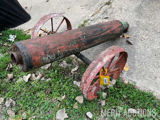 Antique Cannon Replica on Steel Wheels