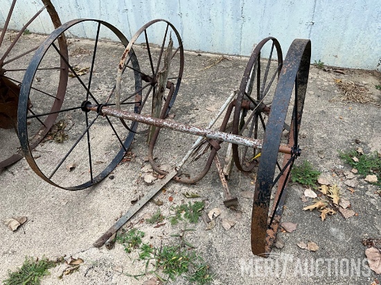 (2) Steel Wheel Axles