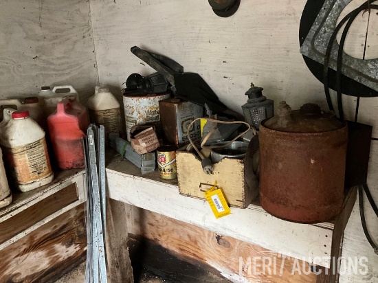 Contents of Corner Workbench in North Garage Extension