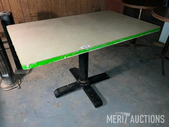 Rectangle Pedestal Table