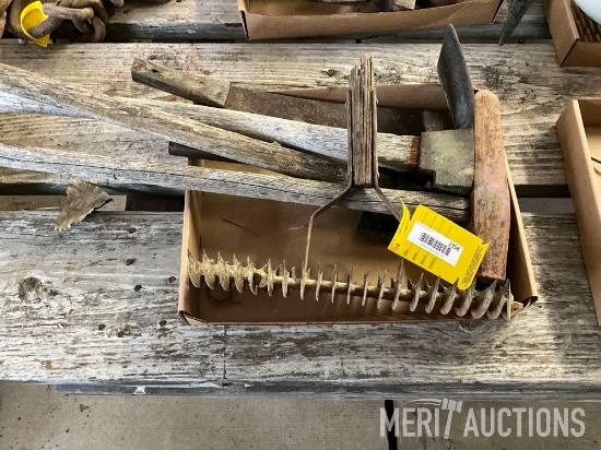 Antique Maul, Pick, and Cornknife