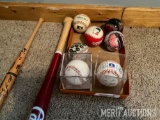 Signed Baseballs and Wooden Baseball Bats