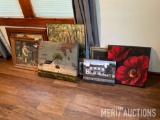 Various Framed Prints and Canvases