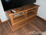 Oak TV Stand with DVD Player