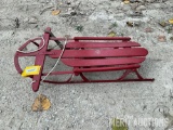 Red Tobogan Sled