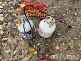 (2) 20lb Propane Bottles and Weed Burner System