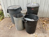 Assorted Trash Cans