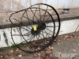 (2) 42in. Steel Wagon Wheels