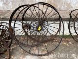(3) 53in. Steel Wagon Wheels