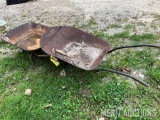 (2) Vintage Steel Wheelbarrows