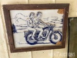 Triumph Motorcycle Advertising Sign