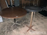 Large Round Table and Small Hightop Cocktail Table