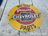 Metal Chevrolet Sign