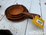 (4) American Camper Cast Iron Skillets